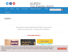 Tablet Screenshot of kursy-zalewski.info